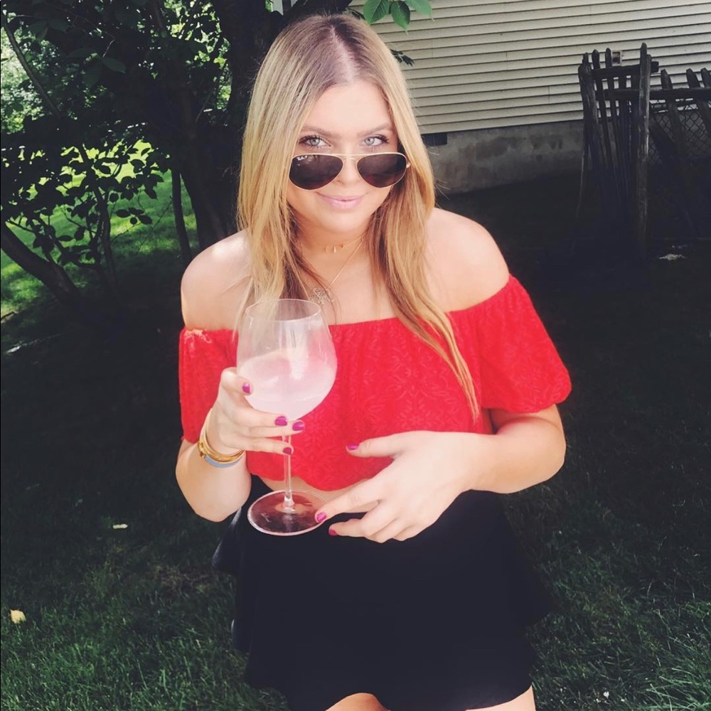 Red Crop Top